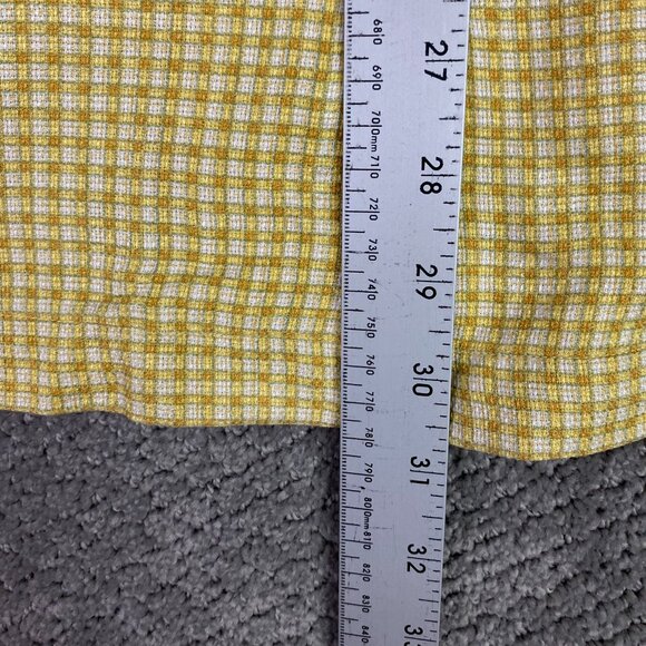 Tommy Bahama Silk Shirt Men's Large Golden Yellow Short Sleeve Camp Hawaiian - Picture 10 of 10